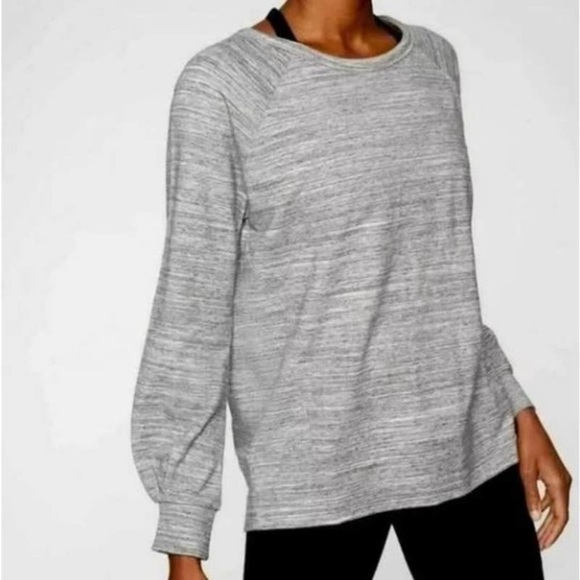 Athleta Bandha Crewneck Balloon Sleeve Sweatshirt - Picture 1 of 7